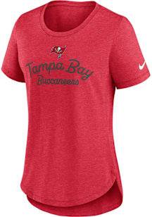 Nike Tampa Bay Buccaneers Womens Cardinal Triblend Short Sleeve T-Shirt