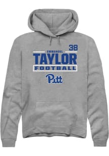 Emmanuel Taylor Rally Mens Graphite Pitt Panthers NIL Stacked Box Player Hood