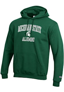 Champion Michigan State Spartans Mens Green Est Date Alumni Powerblend Long Sleeve Hoodie