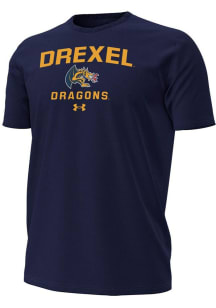 Drexel Dragons Navy Blue Under Armour Mascot Performance Short Sleeve T Shirt