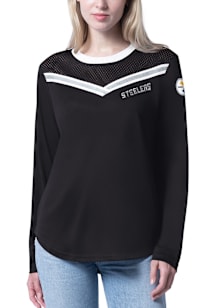 Pittsburgh Steelers Womens Team Branding Fashion Football Jersey - Black