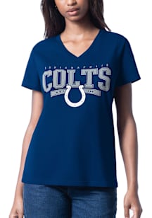 Indianapolis Colts Womens Blue Cheer Dance Short Sleeve T-Shirt