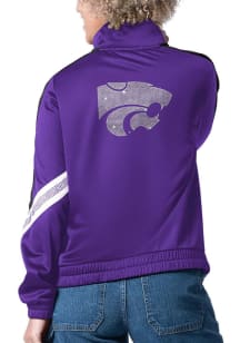 Womens Purple K-State Wildcats Long Shot Long Sleeve Track Jacket