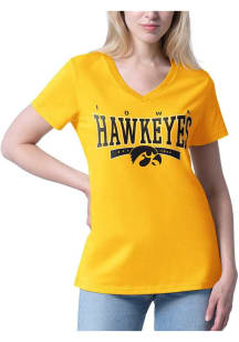 Iowa Hawkeyes Cheer Dance II Short Sleeve T-Shirt - Yellow