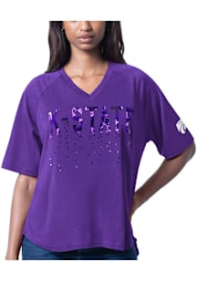 K-State Wildcats Wide Shot Short Sleeve T-Shirt - Purple