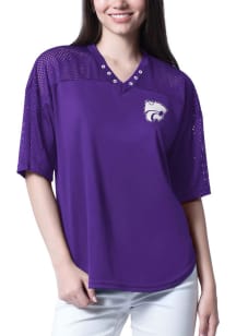 Womens Purple K-State Wildcats Key Plan Jersey Fashion Football