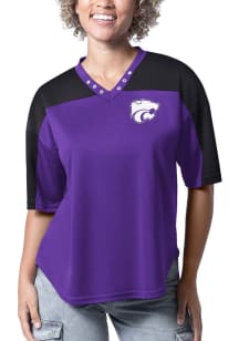 Womens Purple K-State Wildcats Key Plan II Jersey Fashion Football