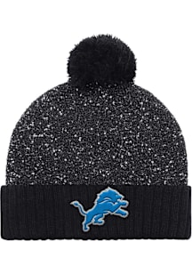 Starter Detroit Lions Black RISING STAR KNIT BLACK Womens Knit Hat