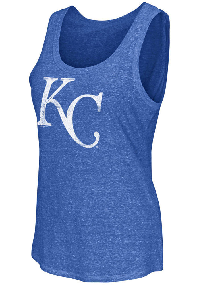 Kansas City KC Royals Tank Top Racerback Loose Fit Blue White shirt Women's  XS