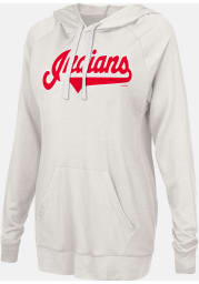 Cleveland Indians Womens Grey Pre-Game Hooded Sweatshirt
