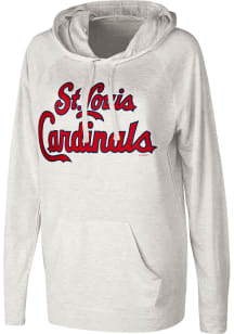 St Louis Cardinals Womens Oatmeal Pregame Hooded Sweatshirt