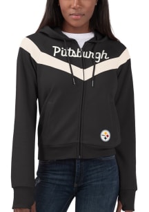 Pittsburgh Steelers Womens Black Perfect Game Long Sleeve Full Zip Jacket