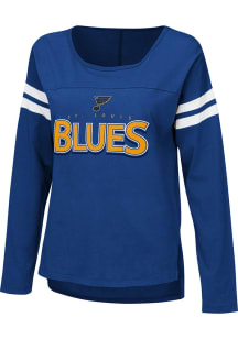 St Louis Blues Womens Blue Free Agent LS Tee