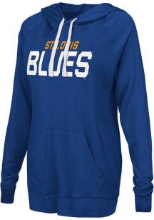 St Louis Blues Womens Blue Pre-Game Hooded Sweatshirt