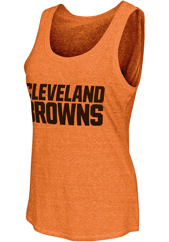 Cleveland Browns Womens Orange Playoff Tank Top