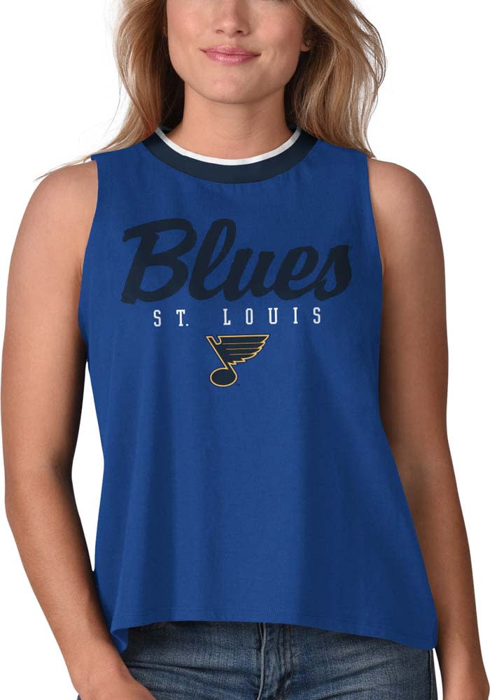 St Louis Blues Womens Blue Draft Day Tank Top