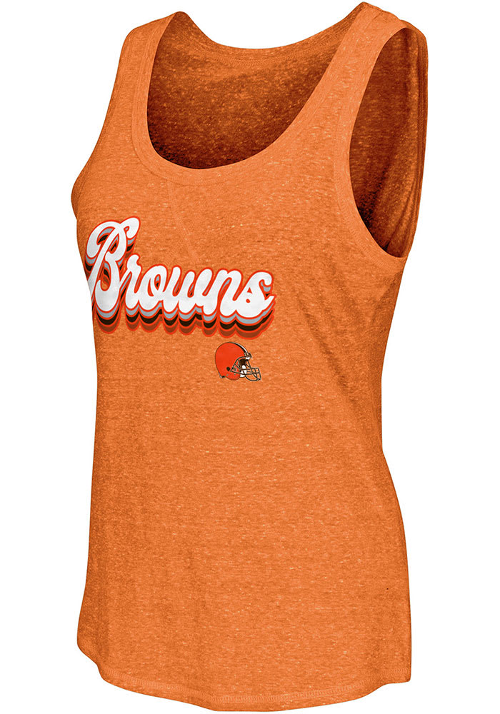 Cleveland Browns Womens Orange Playoff Tank Top