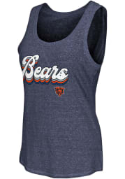 Chicago Bears Womens Navy Blue Playoff Tank Top
