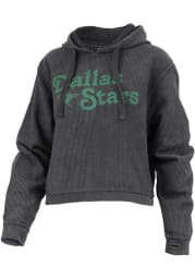 Dallas Stars Womens Black Comfy Cord Hooded Sweatshirt