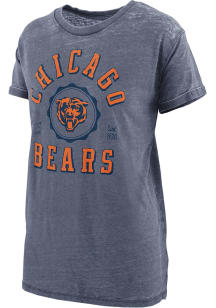 Chicago Bears Womens Navy Blue Vintage Short Sleeve T-Shirt