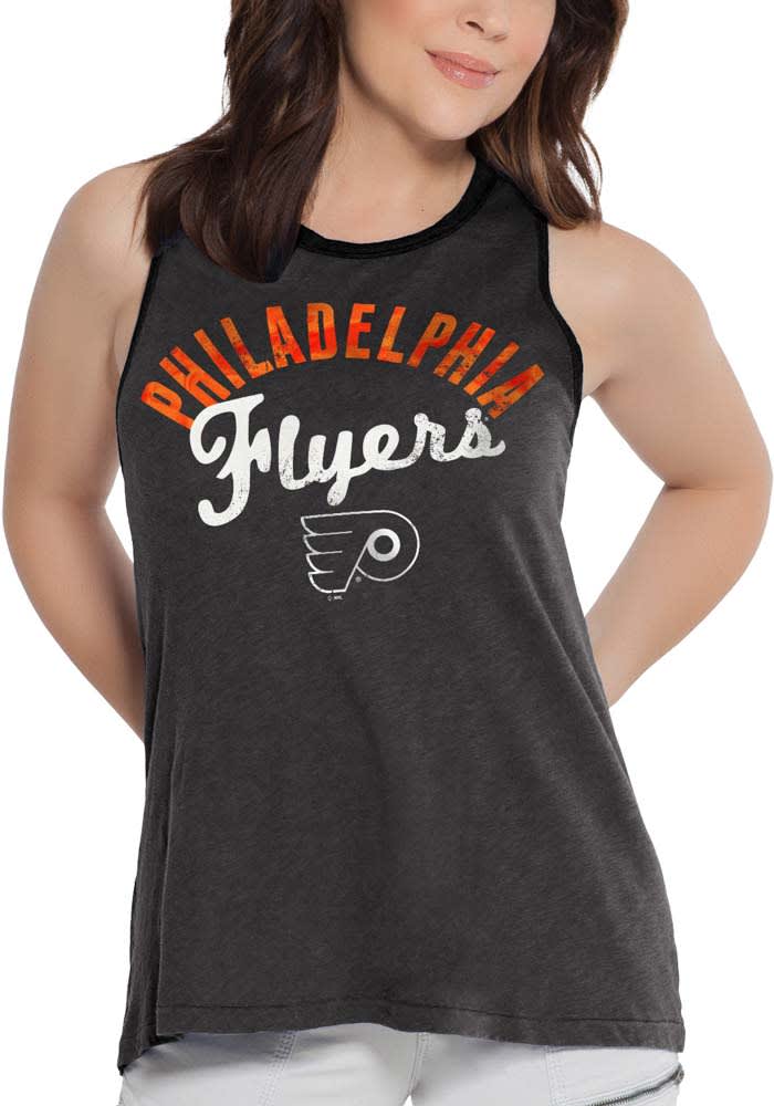Philadelphia Flyers Womens Black Knit Tank Top