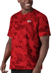MSX Kansas City Chiefs Red Space Dye Short Sleeve T Shirt