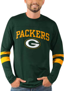 Green Bay Packers Green Knit Long Sleeve Fashion T Shirt