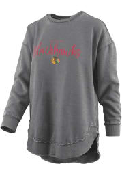 Chicago Blackhawks Womens Black Vintage Crew Sweatshirt