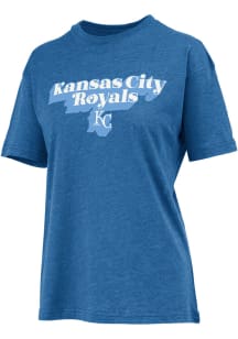 Kansas City Royals Womens Blue Melange Short Sleeve T-Shirt