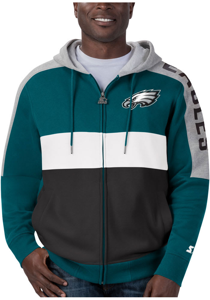 New Era Women's Philadelphia Eagles Color Block Green Plus Size Hoodie