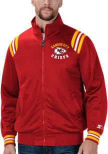 Starter Kansas City Chiefs Mens Red End Zone Track Jacket