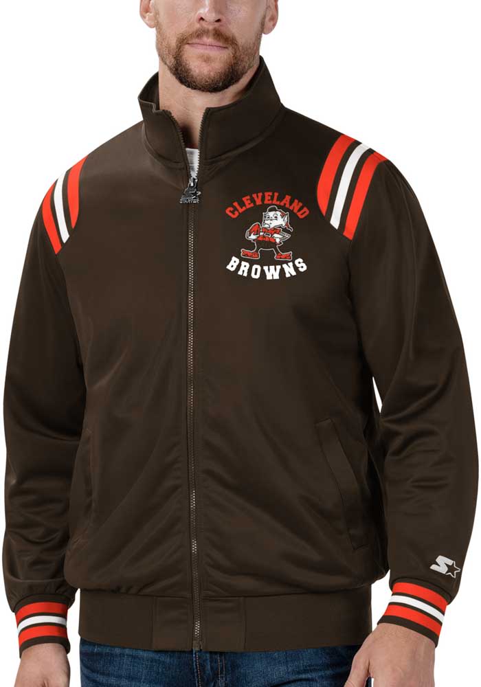 Starter Browns End Zone Track Jacket