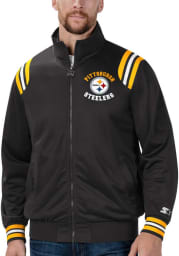 Starter Pittsburgh Steelers Mens Black End Zone Track Jacket