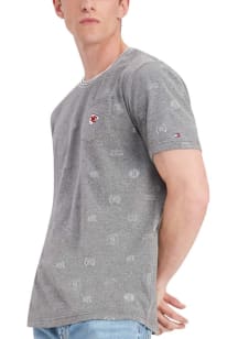 Tommy Hilfiger Kansas City Chiefs Grey Printed Pocket Short Sleeve Fashion T Shirt