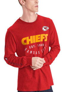 Tommy Hilfiger Kansas City Chiefs Red Peter Graphic Long Sleeve Fashion T Shirt
