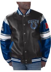 Indianapolis Colts Mens Black Varsity Heavyweight Jacket
