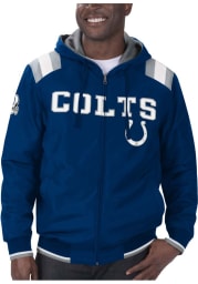 Indianapolis Colts Mens Blue Big Logo Medium Weight Jacket