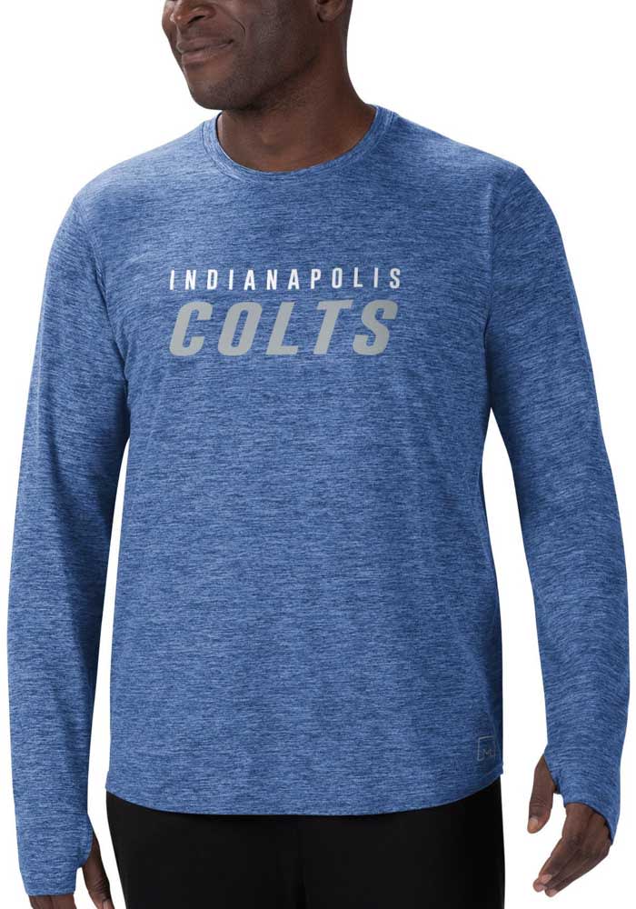 MSX Indianapolis Colts Blue Moisture Wicking Long Sleeve T-Shirt