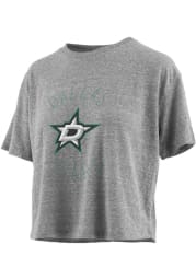 Dallas Stars Womens Grey Knobi Short Sleeve T-Shirt
