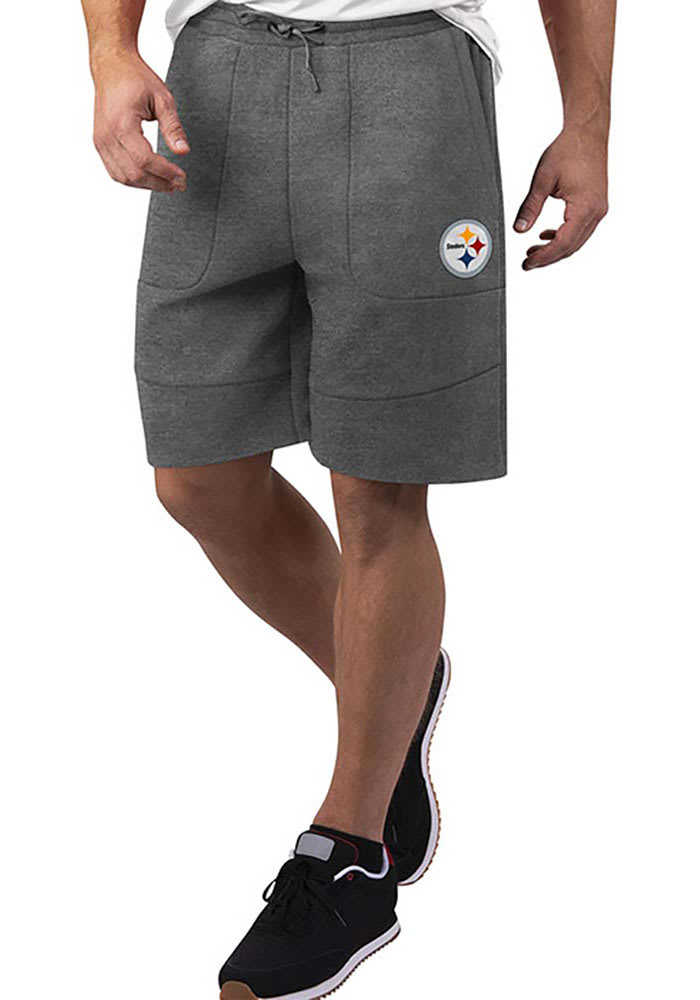 MSX Pittsburgh Steelers Mens Charcoal Finish Line Shorts