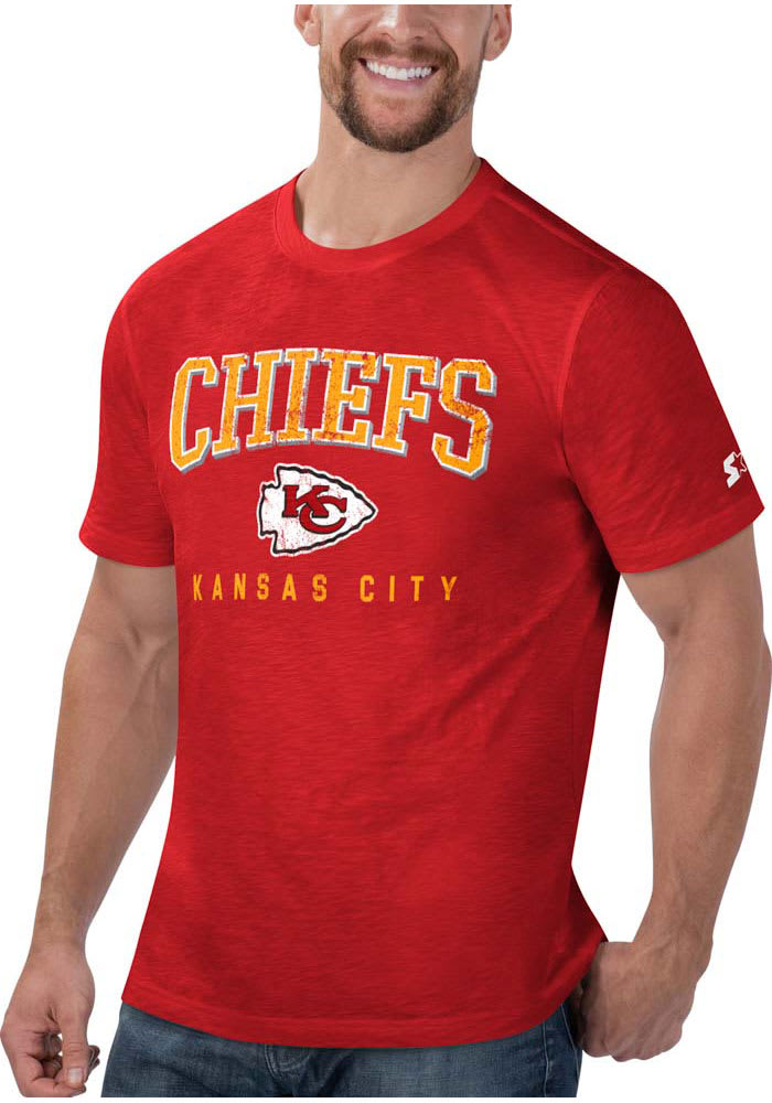 Starter Kansas City Chiefs Red Huddle Short Sleeve Fashion T Shirt