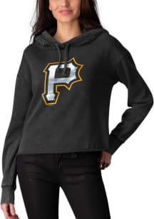 Pittsburgh Pirates Womens Black Inspire Hooded Sweatshirt