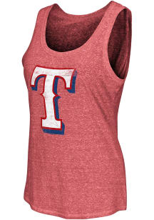 Texas Rangers Womens Red Playoff Tank Top