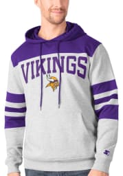 Minnesota Vikings Mens Grey Knit Fashion Hood