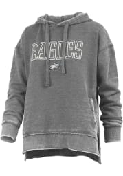 Philadelphia Eagles Womens Black Vintage Hooded Sweatshirt