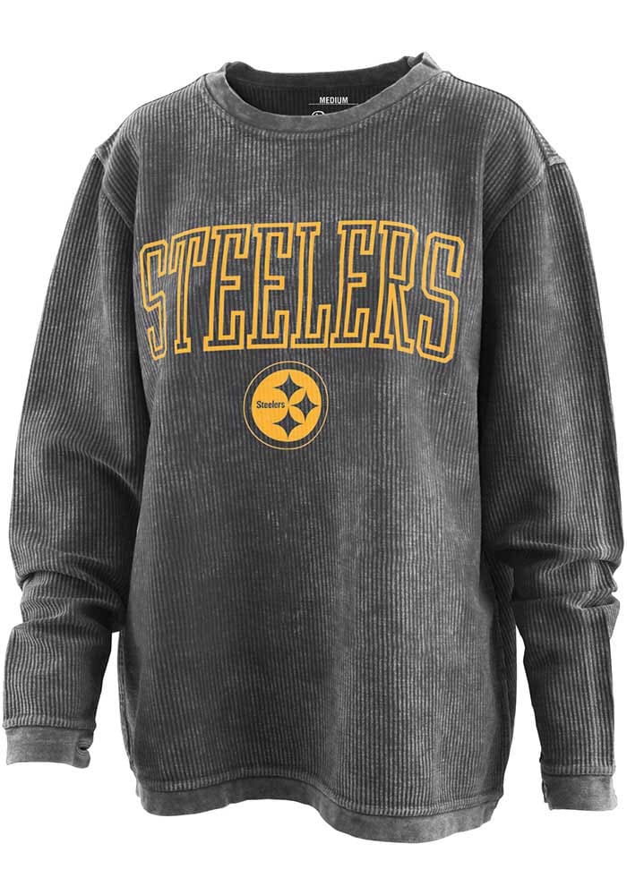 &47 Pittsburgh Steelers Black Imprint Headline Team Pullover Sweatshirt Size: Small