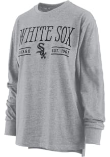 Chicago White Sox Womens Grey Melange LS Tee