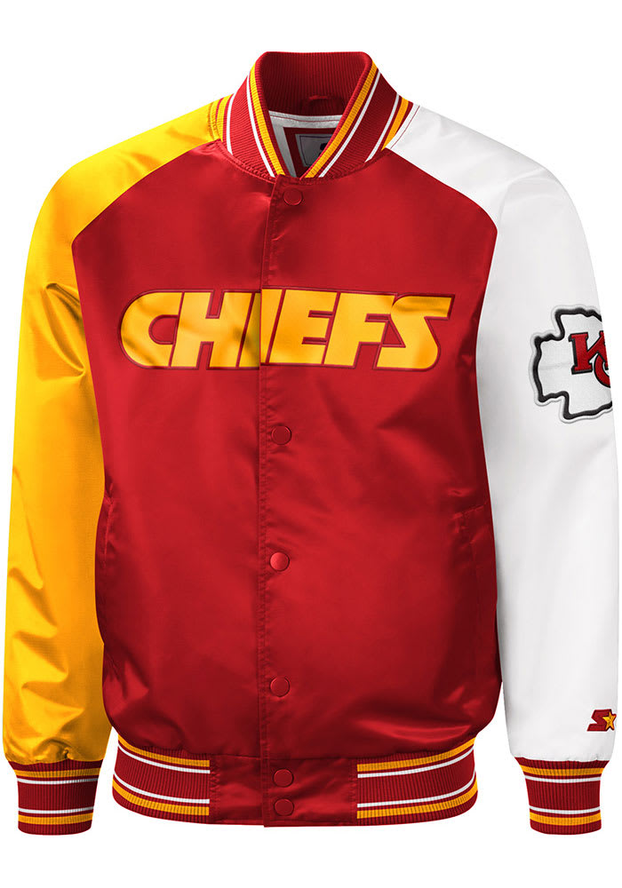 Starter Kansas City Chiefs Mens Red CLOSER Medium Weight Jacket
