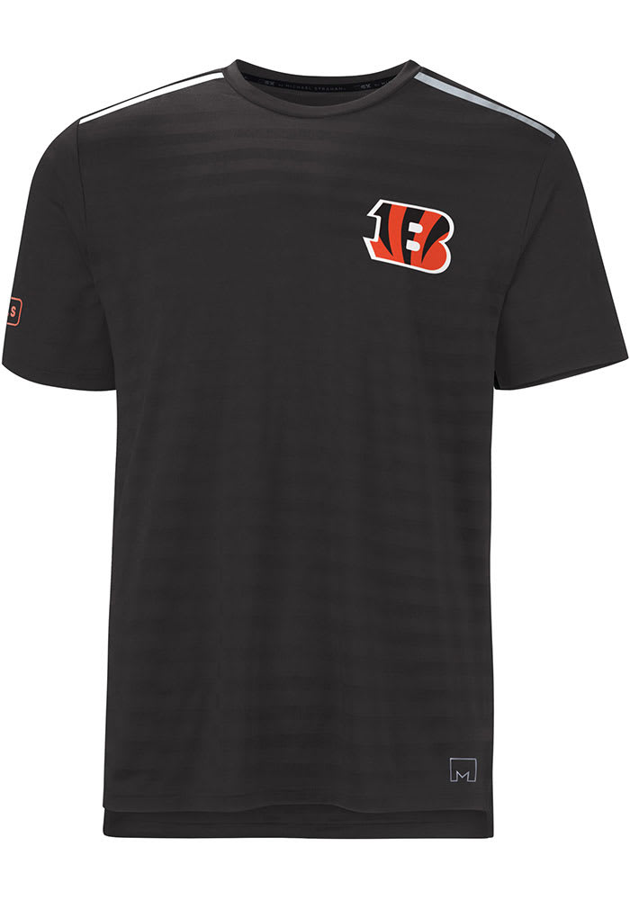 MSX Cincinnati Bengals Black CROSS-TRAINING Short Sleeve T Shirt