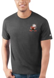 Starter Cleveland Browns Black Left Chest Logo Short Sleeve T Shirt
